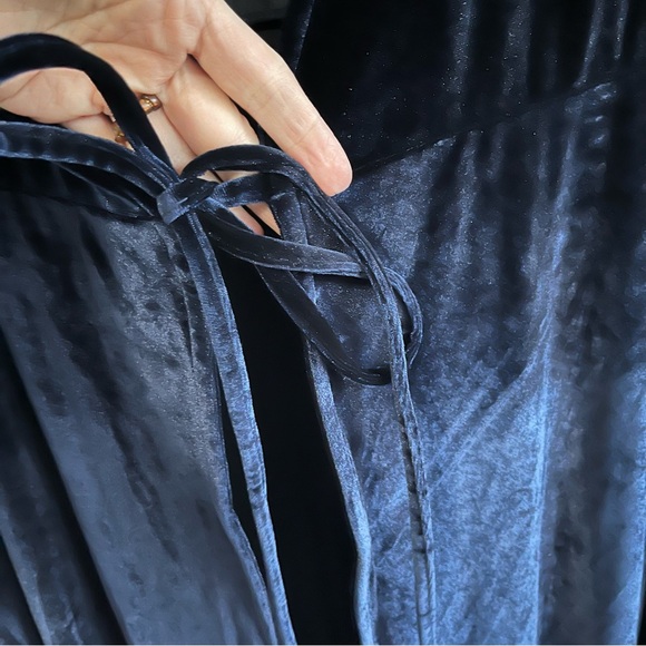 🔟 Baltic Born Velvet Duster | Navy Blue | Size 2XL - Picture 6 of 10